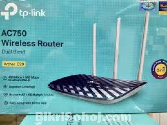 TP-Link Genuine Archer C20 AC750 Dual Band Router